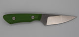 Edge Knife Works Exclusive Mini Huntsman Magnacut Steel Fixed Blade Knife With Green G-10 Handle – EKW0005