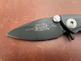 *Pre-Owned* Microtech Whaleshark Flipper Knife G-10 (3.63" Black Plain) - Gear Supply Company