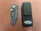 *Pre-Owned* Microtech Whaleshark Flipper Knife G-10 (3.63" Black Plain) - Gear Supply Company