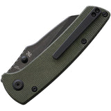 Kansept Knives - Main Street - Linerlock - Black / Green