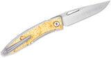 Chris Reeve Mnandi Folding Knife 2.74" S45VN Polished Blade with Box Elder Burl Inlays - MNA-1008 - Gear Supply Company