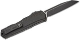 Microtech/DC Munroe 2023 Cypher II Tactical OTF AUTO 3.5" M390MK Black Reverse Tanto Blade, Milled Black Aluminum Handles - 1241-1T - Gear Supply Company