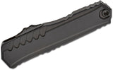 Microtech/DC Munroe 2023 Cypher II Tactical OTF AUTO 3.5" M390MK Black Reverse Tanto Blade, Milled Black Aluminum Handles - 1241-1T - Gear Supply Company