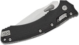 Microtech Amphibian RAM-LOK Manual Folding Knife 3.875" Bohler M390MK Stonewashed Clip Point Plain Blade, Black Fluted G10 Handles, AXIS/Crossbar Lock – 137RL-10 FLGTBK - Gear Supply Company