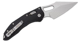 Microtech Stitch RAM-LOK Manual Folding Knife 3.625" Bohler M390MK Stonewashed Spear Point Plain Blade, Black Fluted Aluminum Handles, AXIS/Crossbar Lock – 169RL-10 FL - Gear Supply Company