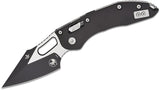 Microtech Stitch RAM-LOK Manual Folding Knife 3.625" Bohler M390MK Black Spear Point Plain Blade, Black Fluted Aluminum Handles, AXIS/Crossbar Lock -  169RL-1 FL - Gear Supply Company