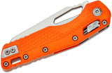 Microtech MSI RAM-LOK Manual Folding Knife 3.88" Bohler M390MK Stonewashed Modified Sheepsfoot Plain Blade, Orange Injection Molded Polymer Handles, AXIS/Crossbar Lock – 210T-10 PMOR - Gear Supply Company