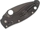Spyderco Manix 2 Folding Knife 3-3/8" BD-1 Black Plain Blade, Black FRCP Handles, Ball Bearing Lock - C101PBBK2 - Gear Supply Company