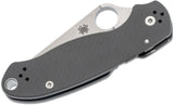 Spyderco Para 3 Folding Knife 3" Maxamet Stonewashed Plain Blade, Dark Gray G10 Handles -C223GPDGY - Gear Supply Company