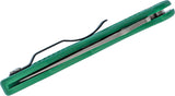 Spyderco Delica 4 Flat Ground 2-7/8" VG10 Satin Plain Blade, Green FRN Handles, Lockback - C11FPGR - Gear Supply Company
