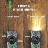 Olight Arkfeld Flat Flashlight with Green Laser & Cool White Light – Pinwheel Gunmetal Grey - Gear Supply Company