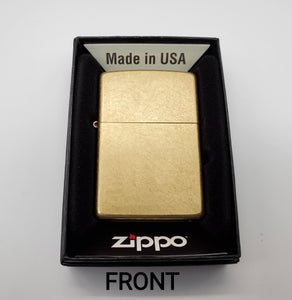 GSC Customer engraved Zippo - Beskar Steel with Brass front - Gear Supply Company
