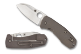 Spyderco Techno 2 Frame Lock Knife Titanium (2.55" Stonewash) C158TIP2 - Gear Supply Company