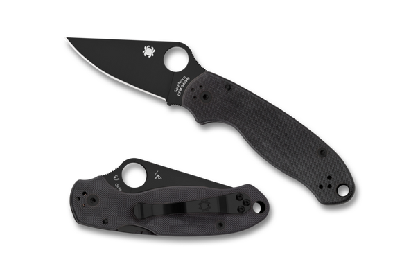 Spyderco Para 3 Compression Lock Knife Black G-10 (3