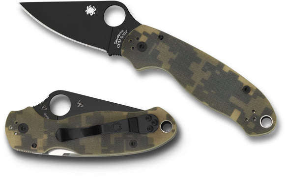 Spyderco Para 3 Compression Lock Knife Digi Camo G-10 (3