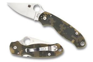 Spyderco Para 3 Compression Lock Knife Digi Camo G-10 (3" Satin) C223GPCMO - Gear Supply Company