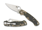 Spyderco Para 2 Lightweight Digital Camo Pocket Knife, PlainEdge - C81GCMO2 - Gear Supply Company