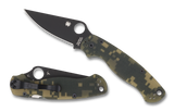 Spyderco Para 2 Digital Camo/Black Blade Pocket Knife, PlainEdge - C81GCMOBK2 - Gear Supply Company