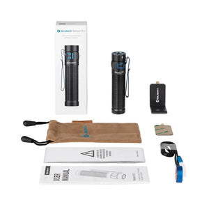 Olight Baton 3 Pro Rechargeable Flashlight With Cool White Light - Black - Gear Supply Company
