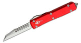 Microtech Ultratech Warhound Stonewashed Blade Red Handles Standard - 119W-10RDS - Gear Supply Company