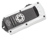 Microtech Stormtrooper Exocet Money Clip Knife 1.98" White Plain/Serrated Double Edge Blade - 157-3ST - Gear Supply Company