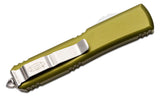 Microtech Ultratech Spartan Satin OD Green Handles 3.46" Double Edge Tanto Blade - 223-4OD - Gear Supply Company