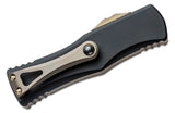 Microtech Knives HERA Double Edge Bronze Plain/Serrated Black Handles - 702-15 - Gear Supply Company