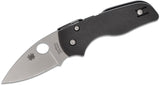 Spyderco Lil’ Native Signature 2.42” PlaindEdge Steel Blade, Black G-10 Handles - C230GP - Gear Supply Company