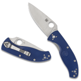 Spyderco Tenacious Lightweight Blue FRN Knife (3.4" Satin S35VN) C122PBL - Gear Supply Company