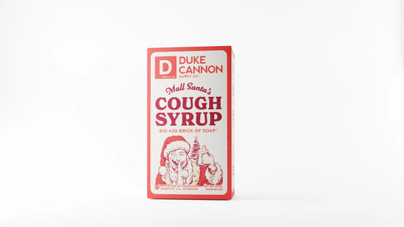 Duke Cannon Mall Santa's Cough Syrup Bar Soap – 10 oz. Bar - Gear Supply Company