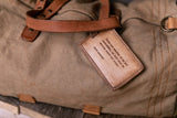 Leather Luggage Tag - J.R.R. Tolkien 5" x 3" - Gear Supply Company