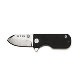 WESN Microblade Frame Lock Knife -  Black (1.5" Satin) - WESN01-1 - Gear Supply Company
