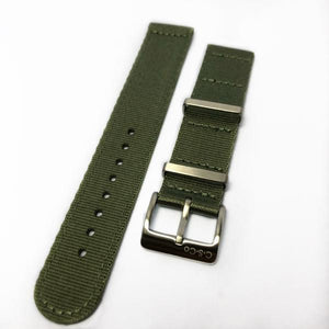 22mm 2 Piece "SB" Green Seat Belt Strap - Gear Supply Company